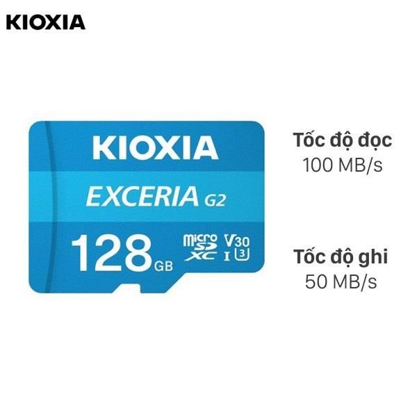 Thẻ Nhớ Kioxia 128GB microSD Exceria C10 U1