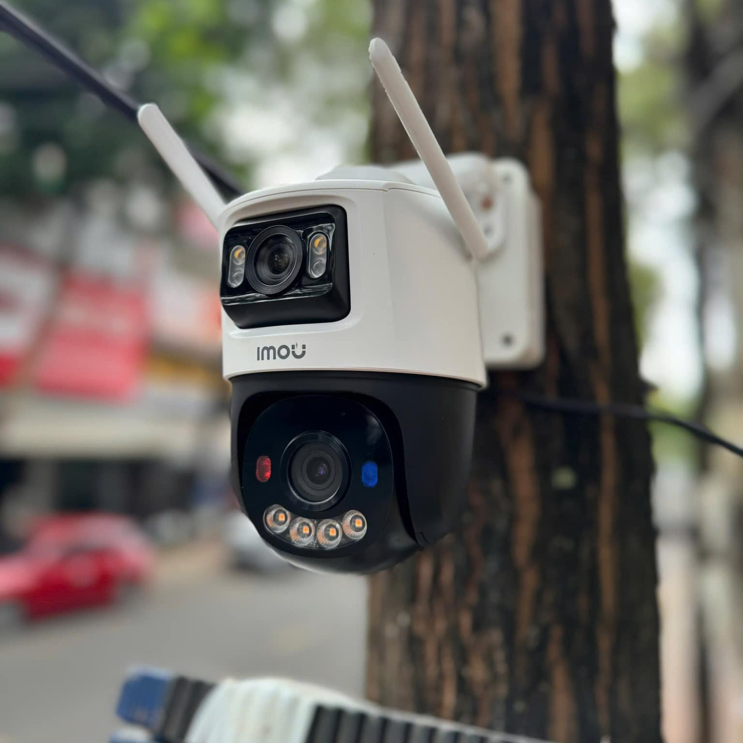 Combo Camera 2 Mắt Ngoài Trời IMOU Cruiser Dual 6MP IPC-S7XEP-6M0WED + Thẻ 64gb