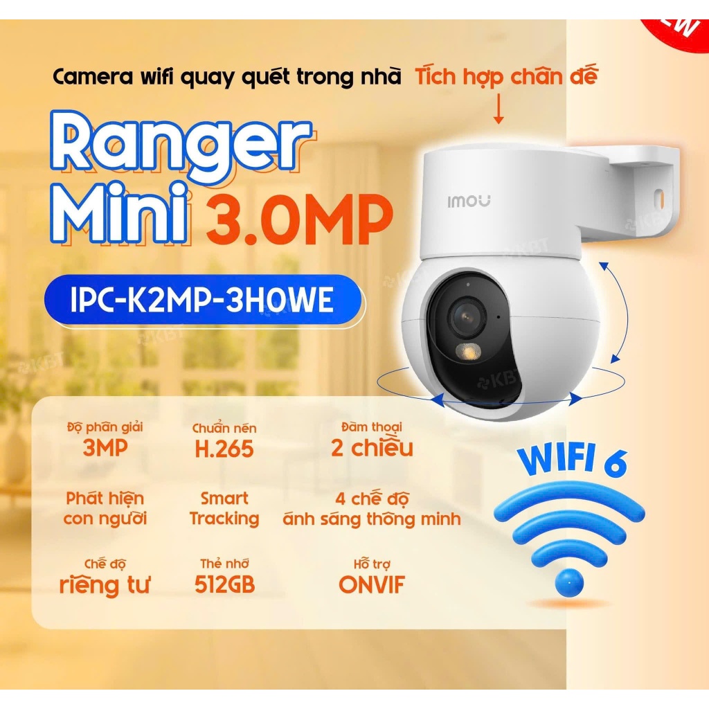 Camera ban đêm có màu IPC-K2MP-3H1WE (Ranger Mini, 3MP)3